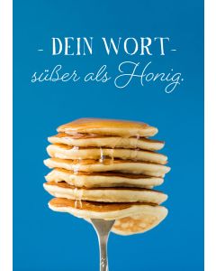 Postkarte 'Dein Wort, süßer als Honig' 1EX