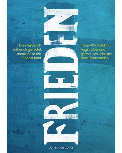 Postkarte 'Frieden' (Kreuz) 1EX