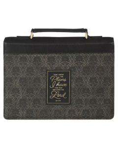 Bibelhülle Kunstleder „Ich kenne die Pläne“