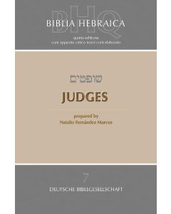 Biblia Hebraica Quinta (BHQ). Gesamtwerk zur Fortsetzung / Judges