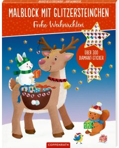 Malblock mit Glitzersteinchen