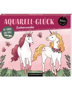 Aquarell-Glück Einhornzauber