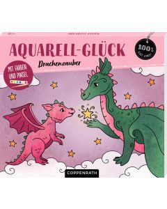 Aquarell-Glück Drachenzauber