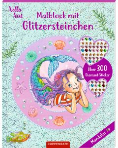 Malblock mit Glitzersteinchen: Mandalas