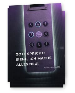 Postkarte zur Jahreslosung 2026 - 10 Karten im Set