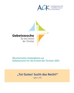 Tut Gutes! Sucht das Recht! Jes 1,17