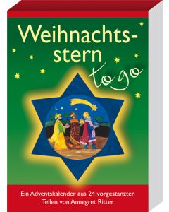 Weihnachtsstern - to go. Ein Adventskalender aus 24 vorgestanzten Teilen