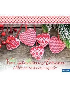 Von ganzem Herzen fröhliche Weihnachtsgrüße