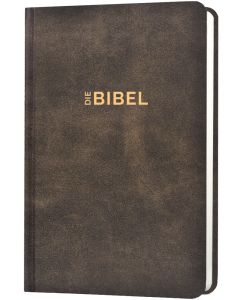 Schlachter 2000 Bibel - Taschenausgabe (Hardcover, illustrierter Einband, Antikleder-Optik)