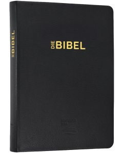 Schlachter 2000 Bibel – Schreibrandausgabe (flexibler Leder-Umschlag, schwarz)