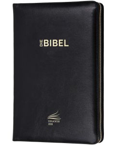 Schlachter 2000 Bibel - Standardausgabe (Kalbsleder, Goldschnitt, mit Reißverschluss, schwarz)