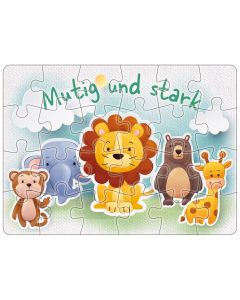 Mini-Puzzle 'Mutig und stark' 24 Teile