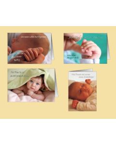 Faltkarte 'Gottes Segen zur Geburt' 1 Ex.