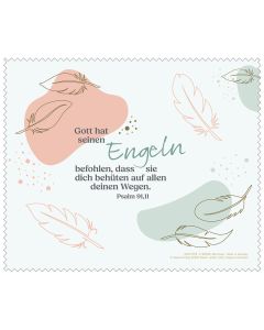 Mikrofaser-Tuch 'Gott hat seinen Engeln befohlen, dass sie d