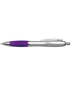 Kugelschreiber lila 'Prüft alles und behaltet das Gute!