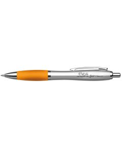Kugelschreiber orange 'Prüft alles und behaltet das Gute!