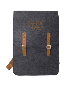 Rucksack 'Du bist bei mir Psalm 23' dunkelgrau