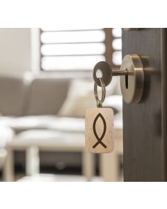 Schlüsselanhänger ICHTHYS Motiv: Fisch-Symbol