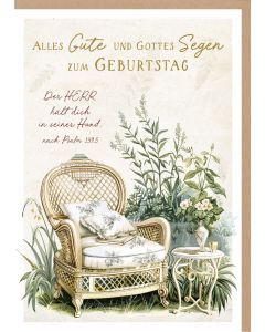 Faltkarte 'Alles Gute und Gottes Segen zum Geburtstag. Der H