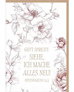 Faltkarte 'Siehe, ich mache alles neu' Offenbarung 21,5