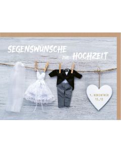 Faltkarte Segenswünsche zur Hochzeit