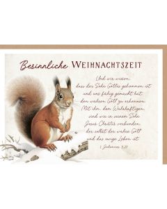Faltkarte 'Besinnliche Weihnachtszeit' 1x
