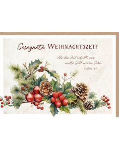 Faltkarte 'Gesegnete Weihnachtszeit' 1x