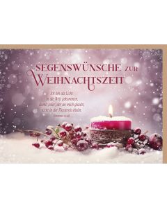 Faltkarte 'Segenswünsche zur Weihnachtszeit' 1x