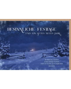 Faltkarte 'Besinnliche Festtage und ein gutes neues Jahr' 1x
