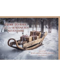Faltkarte 'Frohe Festtage und ein gesegnetes neues Jahr' 1x