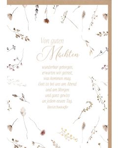 Faltkarte 'Von guten Mächten wunderbar geborgen, erwarten wi