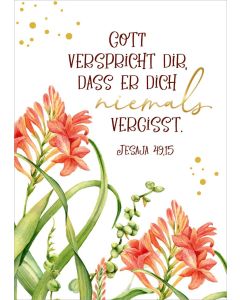 Postkarte Niemals vergisst 10EX