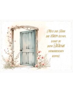 Postkarte 'Möge der HERR die Türen öffnen, damit du deine Tr