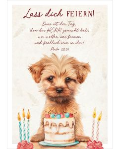 Postkarte 'Lass dich feiern!'