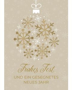 Postkarte 'Frohes Fest und ein gesegnetes neues Jahr' 12x