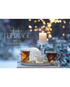 Postkarte 'Frohe Feiertage und ein gesegnetes neues Jahr'