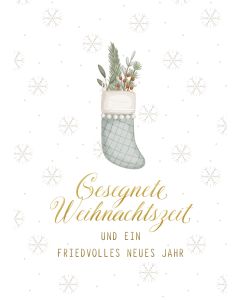 Postkarte 'Gesegnete Weihnachtszeit' 12 Exemplare