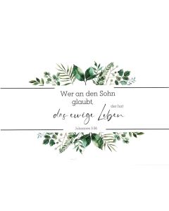Postkarte 'Wer an den Sohn glaubt, der hat das ewige Leben.
