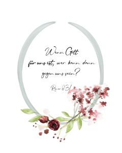 Postkarte 'Wenn Gott für uns ist, wer kann gegen uns sein? '