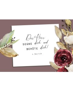 Postkarte 'Der Herr segne dich und behüte dich!' 4.Mose 6,24