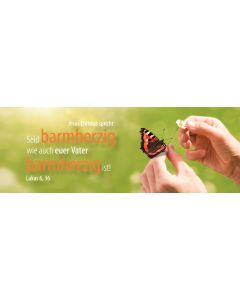 Lesezeichen 'Jesus Christus spricht: Seid barmherzig wie auc