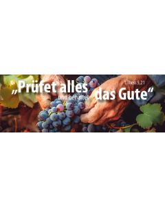 Lesezeichen 10 Ex. 'Prüfet alles und behaltet das Gute'