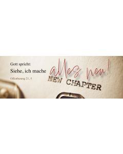 Lesezeichen 10 Ex. 'Gott spricht: Siehe, ich mache alles