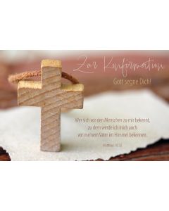 Faltkarte 'Zur Konfirmation'