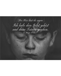 Postkarte 'Der Herr lässt dir sagen: Ich habe dein Gebet geh