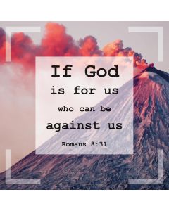 Postkarte 'If God is for us who can be against us. Romans 8:
