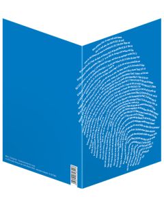 Faltkarte "Einzigartig, blau" - 5er Serie