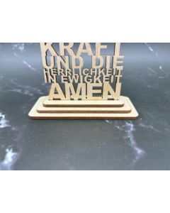 Wortkreuz Sockel Vater unser